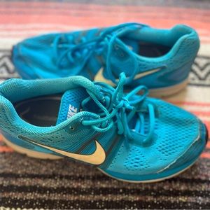 Nike Zoom Pegasus 29 Womens Blue Running Sneakers